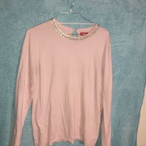 pink sweater XL